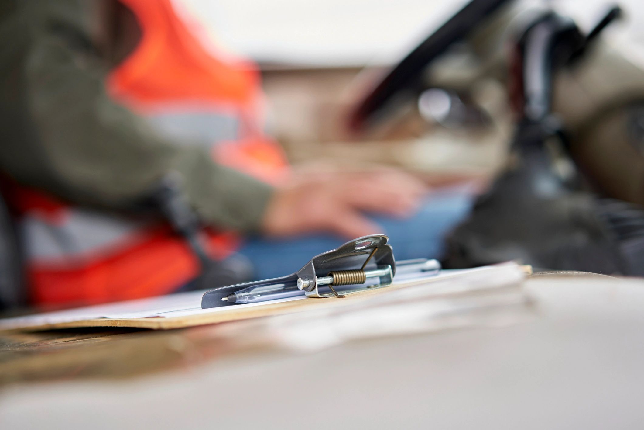 Clipboard with inspection checklist representing audit documentation
